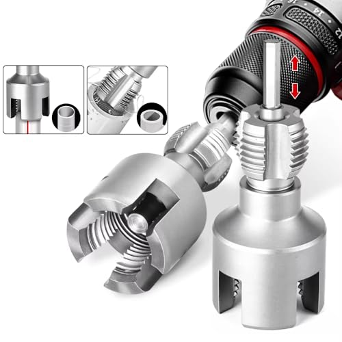 Serplex® Pipe Thread Cutting Tool, Integrated Internal & External Pipe Threading Tool, Electric Drill Compatible PVC Pipe Threader Kit Thread Trimming and Angle Bolt Repair Tool, 3/4 Serplex® Pipe Thread Cutting Tool, Integrated Internal & External Pipe Threading Tool, Electric Drill Compatible PVC Pipe Threader Kit Thread Trimming and Angle Bolt Repair Tool, 3/4